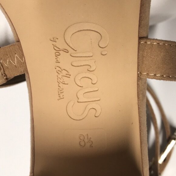 Circus by Sam Edelman "Stella" Block Heel Sandal in Tan - Picture 15 of 16